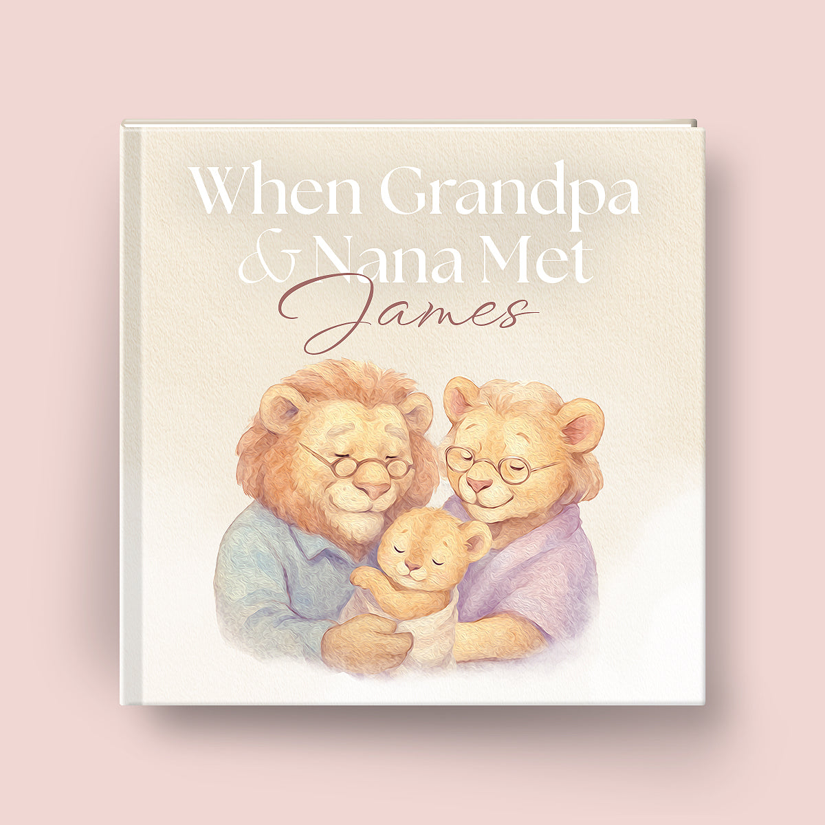 When Grandpa and Nana Met Baby Personalized Book